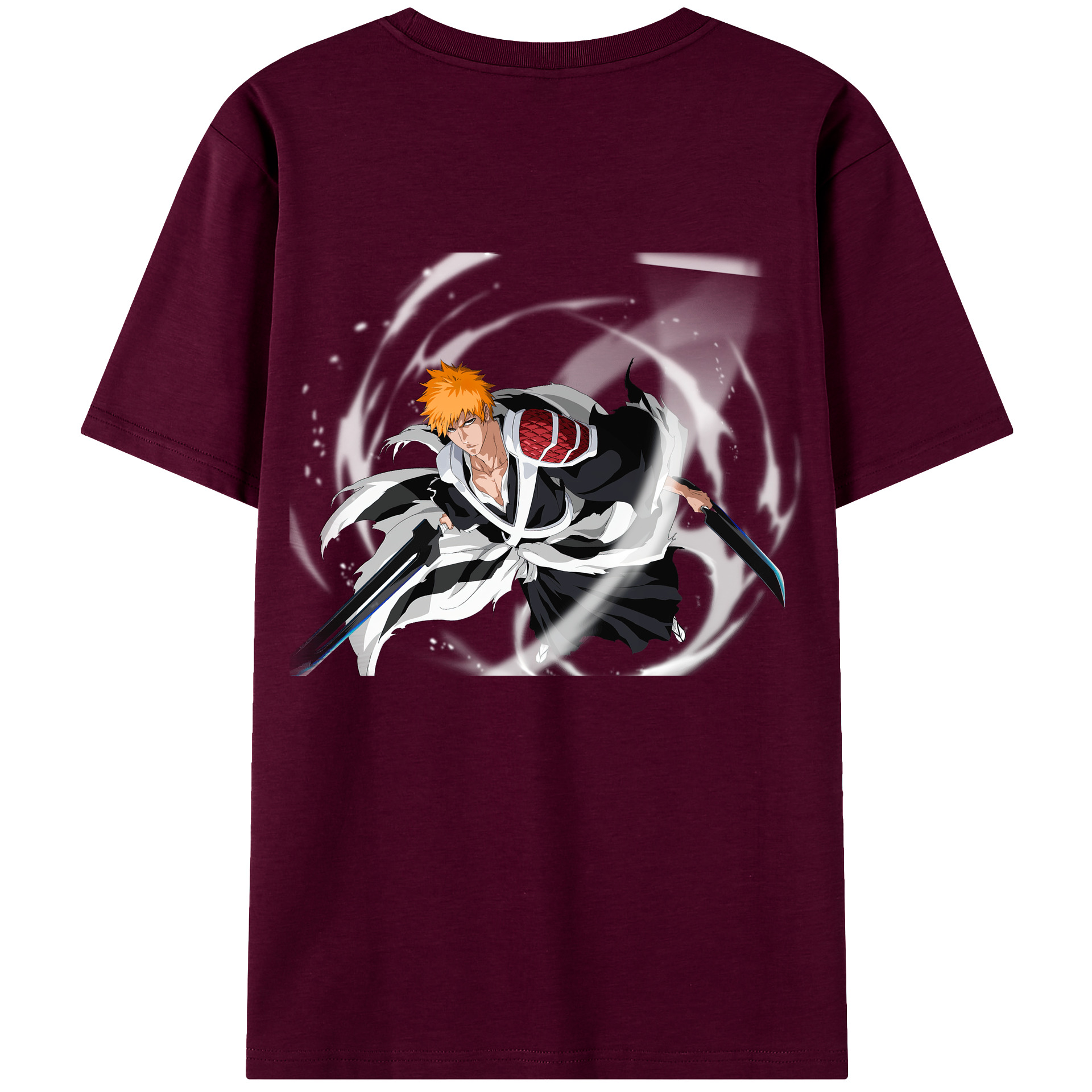 （画像用） ブリーチ 黒崎一護（くろさき いちご）BLEACH Kurosaki Ichigo レディース半袖Tシャツ(バックプリント)